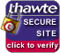 Protected by Thawte certificate